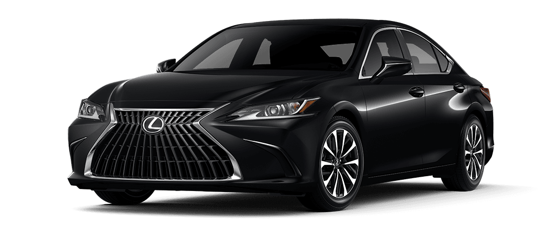 Exterior of the Lexus ES 250 AWD shown in Obsidian. | Lexus of Kingsport in Kingsport TN