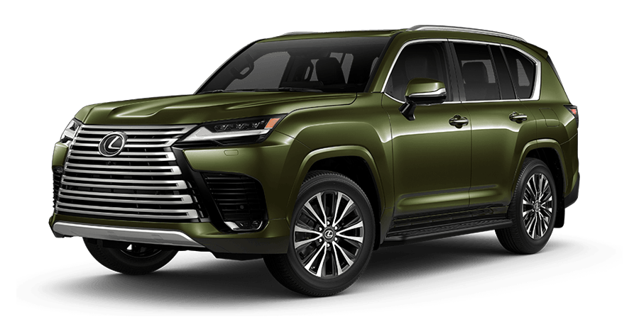 Exterior of the Lexus LX 600 shown in Nori Green Pearl | Lexus of Kingsport in Kingsport TN