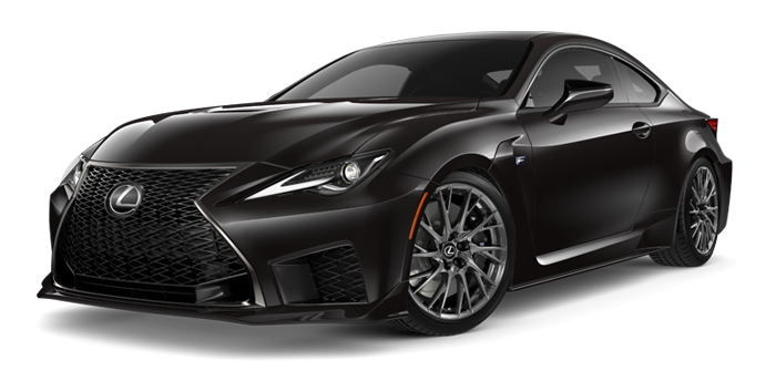 Exterior of the Lexus RC F shown in Caviar. | Lexus of Kingsport in Kingsport TN