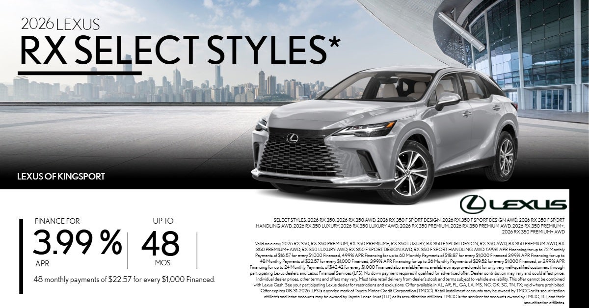 Kingsport Lexus RX APR Offer